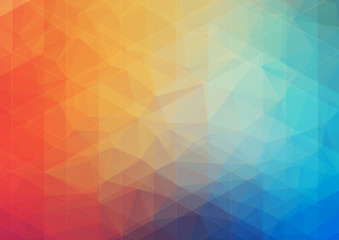Wall Mural - multicolored Abstract background with gradient triangle shapes