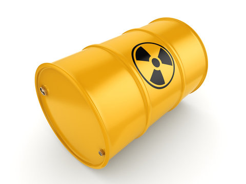 3D rendering radioactive barrel