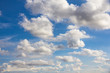 Background of sunny blue sky with cloudy
