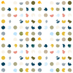 Poster - Modern Vector Polka Dot Seamless Pattern.