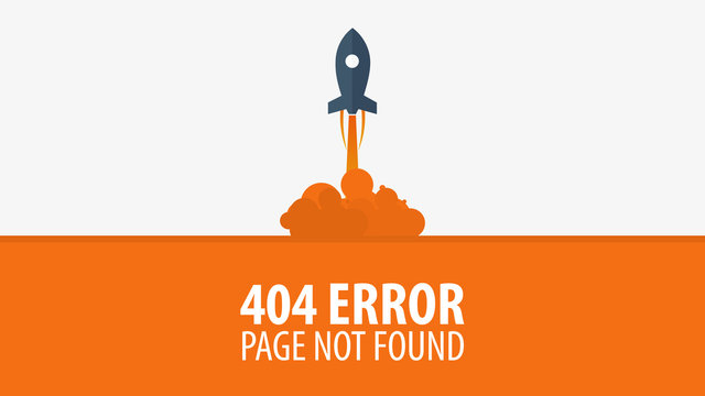404 Error. Page not found. UI UX template for website. Vector illustration.