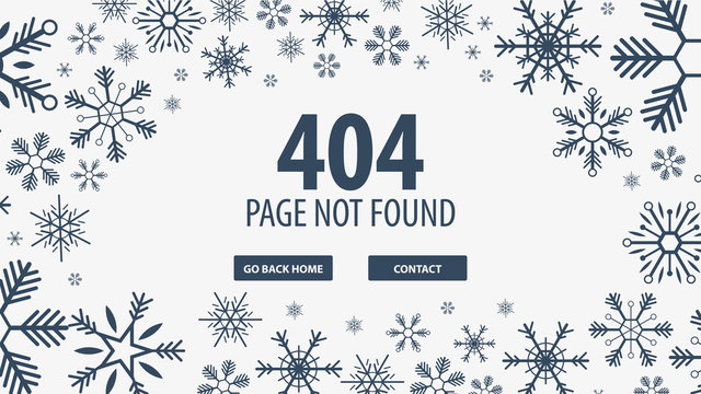404 Error. Page not found. UI UX template for website. Vector illustration.