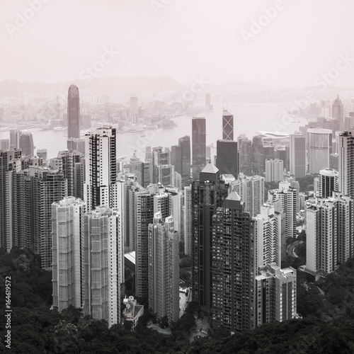 Plakat Widok centrum Hongkongu