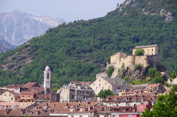 The medieval citadel of Corte, Corsica.