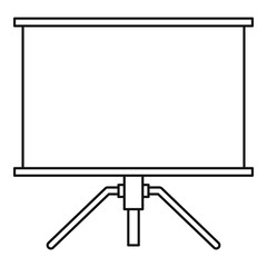 Poster - Projector icon, outline style