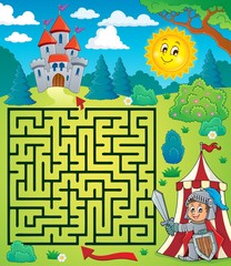 Poster - Maze 3 with knight theme