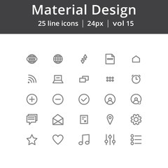 Poster - Material Design UI Line Icons