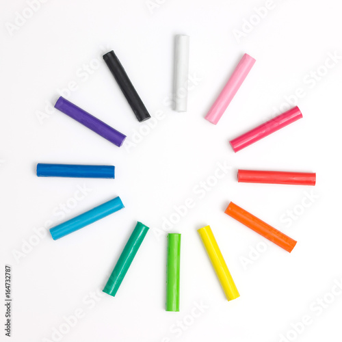 white plasticine modeling clay