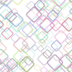 Poster - Seamless geometrical square pattern background - vector graphic design from random diagonal squares