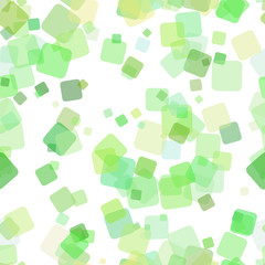 Poster - Seamless geometric square background pattern - vector illustration from random rotated squares with opacity effect