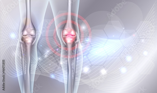 Fotografía Joint treatment abstract background with beautiful glow and wave at the backgrou