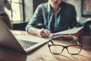 People working in the office