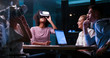 © .shock - Multiethnic Business team using virtual reality headset