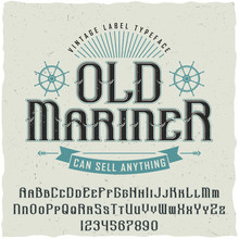 Old Mariner Vintage Poster