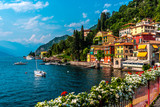 Fototapeta  - Varenna, small town on lake Como, Italy