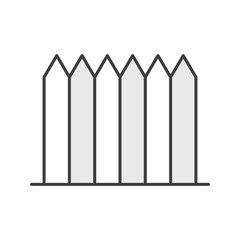 Sticker - Wooden fence color icon