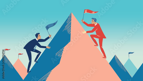Fotografía Concept of business as competition