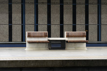 Bench In Railway Station