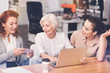 © zinkevych - Competent business ladies briefing their boss