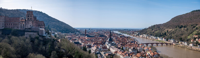 Poster - Panorama Heidelberg Schloss