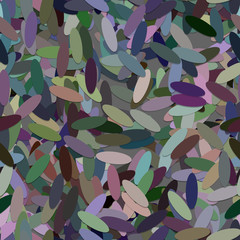 Poster - Repeating chaotic ellipse background pattern - vector illustration from multicolored oval shapes with shadow effect