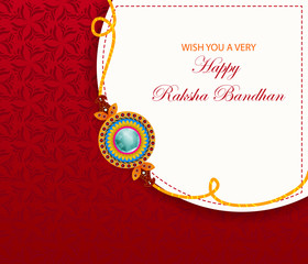 Wall Mural - Elegant Rakhi for Brother and Sister bonding in Raksha Bandhan festival from India