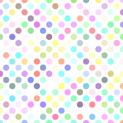 Poster - Circle pattern background - abstract geometric vector illustration from dots in colorful tones