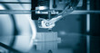© Alex_Traksel - Electronic three dimensional plastic printer during work , 3D , printing.