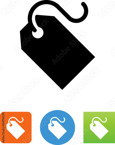Fotografía Blank Price Tag With String Icon - Illustration