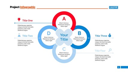 Wall Mural - Simple Mind Map Slide Template