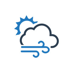 Poster - Windy Weather Icon