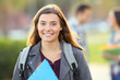 © Antonioguillem - Student posing in an university campus