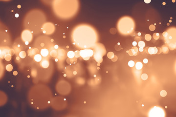 Abstract background. Bronze gold-colored blur. Circle blur