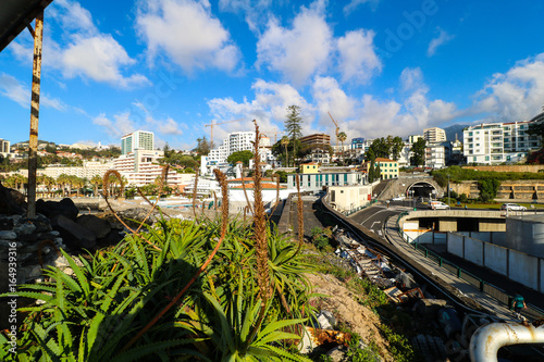 Fotografie, Obraz Die Hafenpromenade von Funchal auf der Insel Madeira