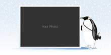 Photo Frame Collage For Winter Or New Year Vector Illustration