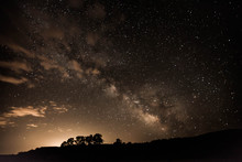 Milky Way Galaxy At Night