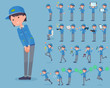 © toyotoyo - flat type Delivery woman_2