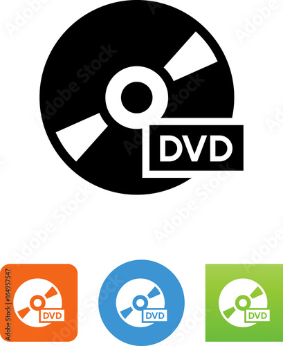Cuadros en Lienzo DVD Disk Icon - Illustration