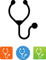 Wall Mural - Doctor's Stethoscope Icon - Illustration