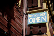 Vintage Bookstore Open Sign