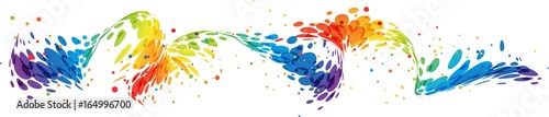 Splash colorful wave