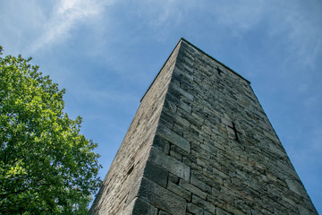 Tower in countryside 