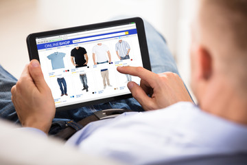 Man Doing Online Shopping