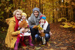 © gpointstudio - Front view of family in forest