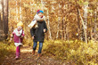 © gpointstudio - Kids running through forest path