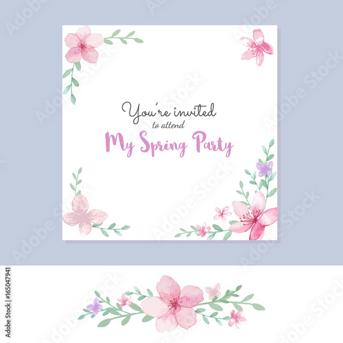 Wedding invitation card