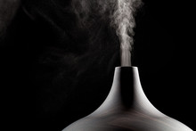 Close Up Of An Ultrasonic Aromatherapy Oil Diffuser In Use.