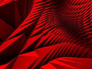 Purple red triangle poligons pattern wall background