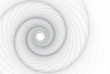 Abstract Fractal Spiral On A Light Gray Background
