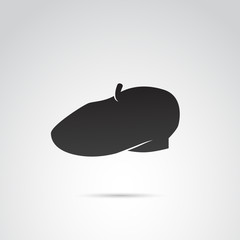 Wall Mural - beret vector icon.